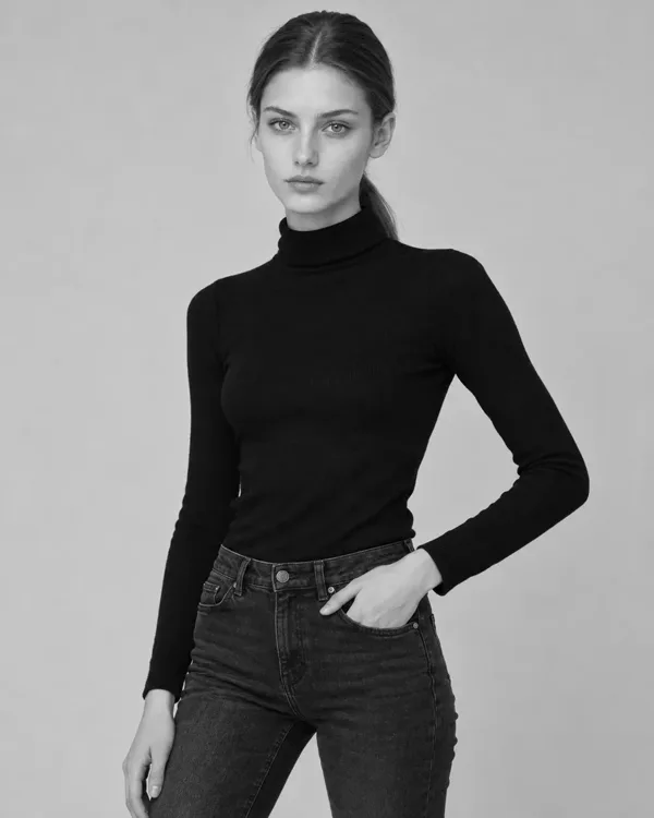 Three black and white portraits of three different models, side by side like the pages of a portfolio book